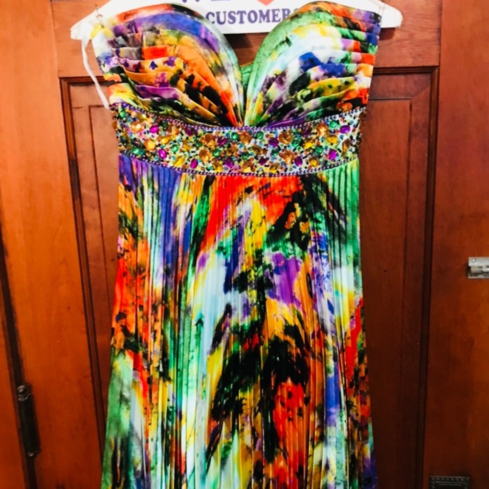 Colorful prom dress